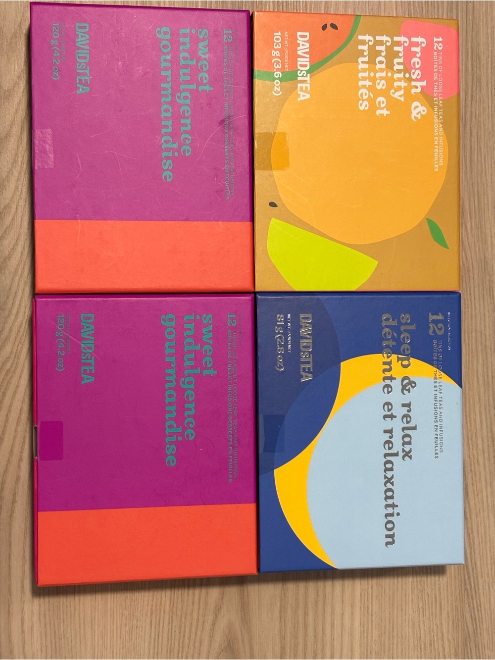DAVIDsTEA Assorted Tea Box Set — 4 packs